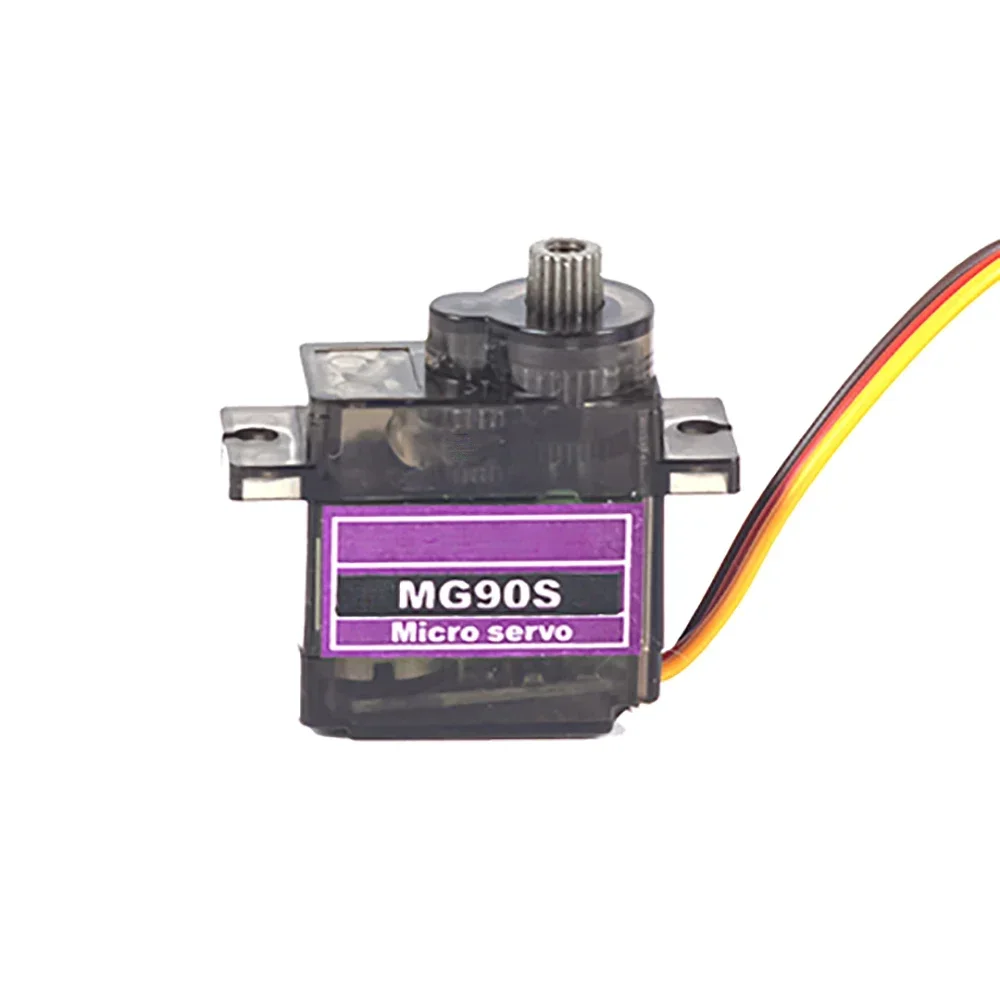 1/4/10Pcs MG90S Servo All Metal Gear 9g 180 360 SG90 Upgraded Version For Helicopter Plane Boat Car MG90 Trex 450 RC Robot