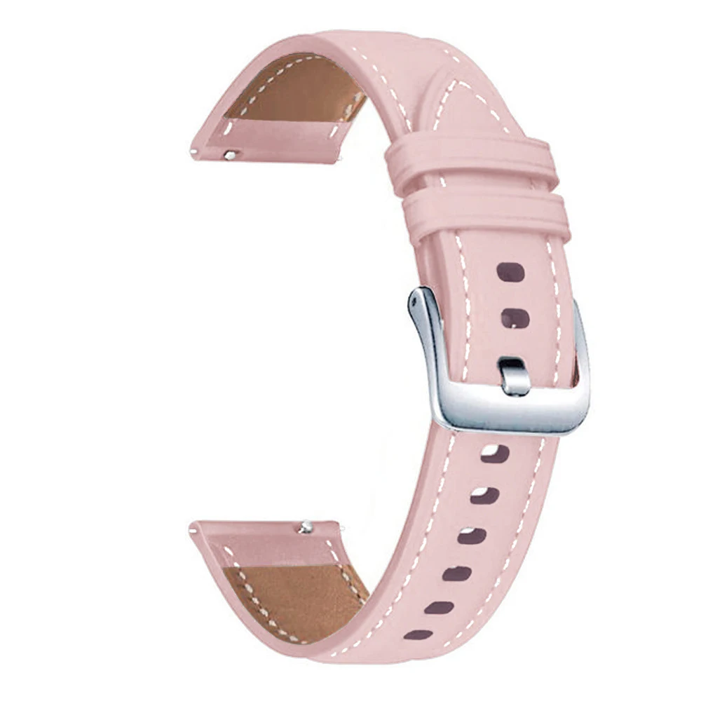 Bracelet de rechange en cuir pour montre connectée Huami Amazfit GTS3/GTS 2e 4 2, 20mm, 42mm, GTR