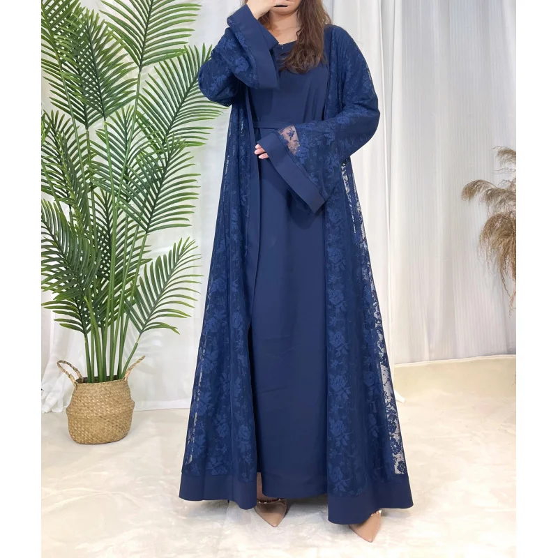 

Muslim Fashion Women's Islamic Traditional Clothing Arabic DressKaftan AbayaLong Robe Cover