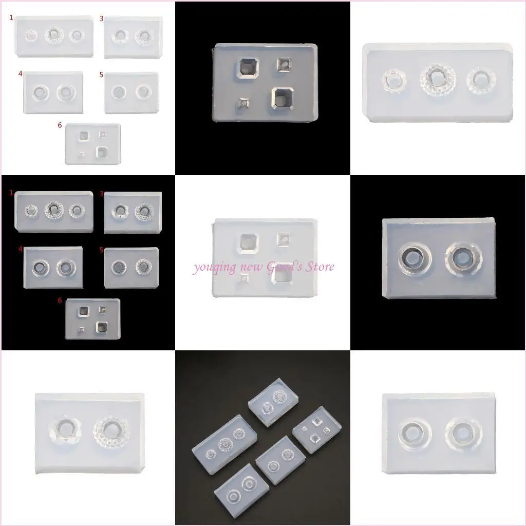 57QA Silicone Mold Large Hole Bead Charm Bracelet Resin Jewelry Craft Tool