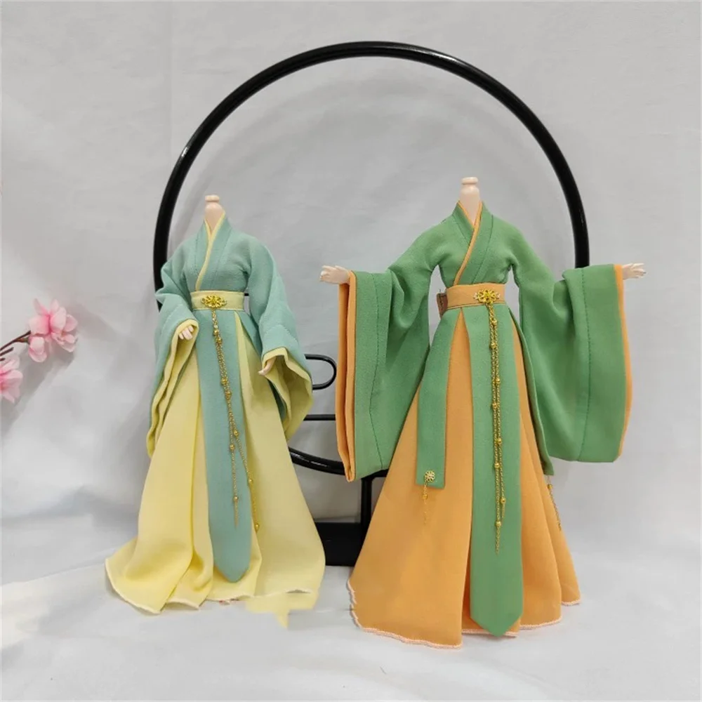 

1/6 Female Chinese Ancient Tradition Hanfu Women Dress for 12inch Figure Model Handmade Dntique Clothing Amine DOll Toys