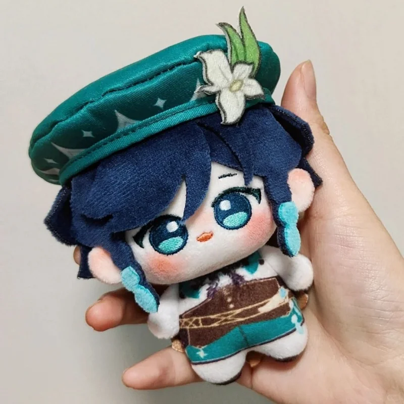 Genshin Impact Venti Cosplay 10cm Anime Peripheral Character Plush Stuffed Body Backpack Ornaments Pendant Christmas Gifts  Toys