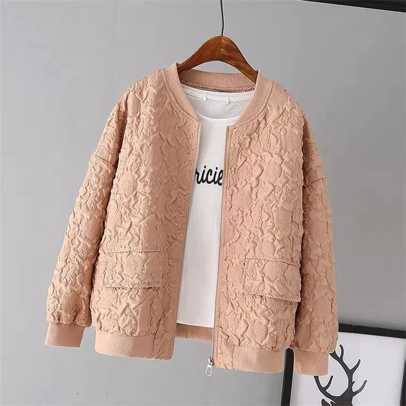 Women Jacket Spring Autumn New Female Short Jackets Korean Zipper Coat Ladies Baseball Coats Fashion Tops With Lined