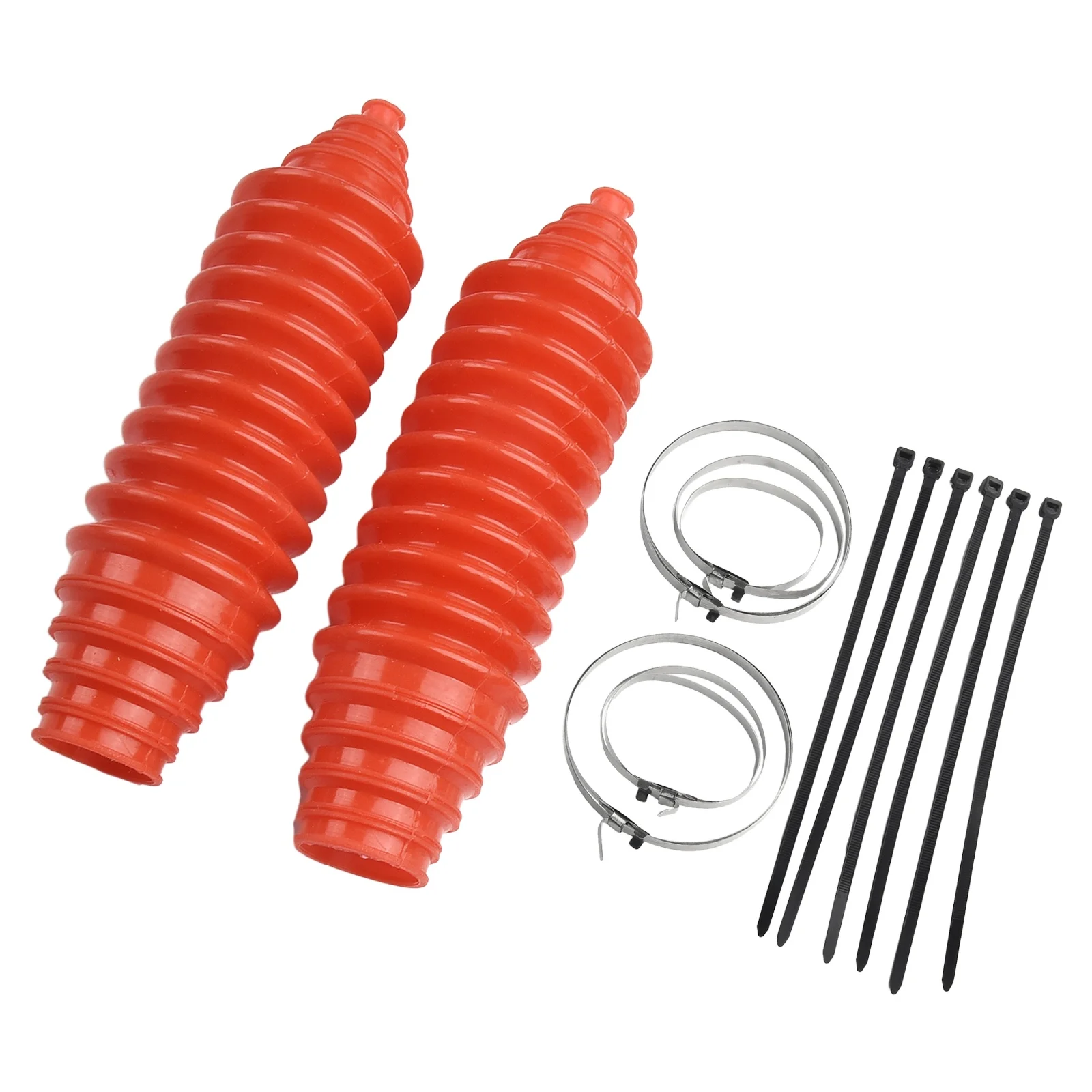 حذاء برقبة لجير السيارة مع ربطة عنق ، رف سيليكون ، حذاء توجيه ترس ، طقم مع مشابك ، 2