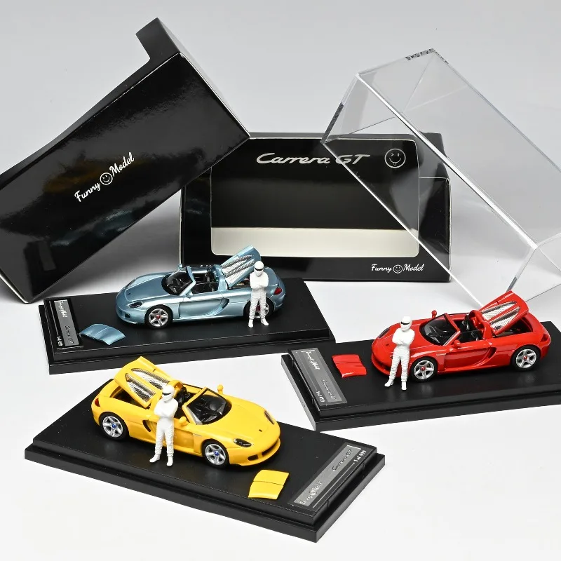 Diecast Funny Model 1:64 Scale Porsche Carrera GT Alloy Car Model