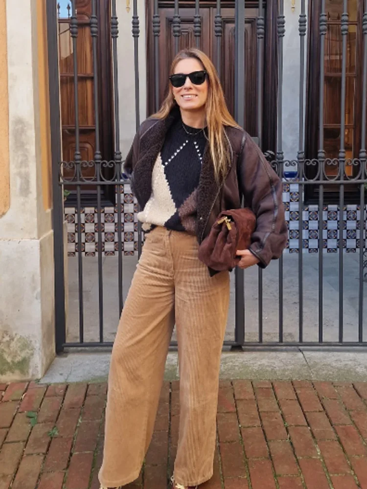 

HH женские осенние повседневные свободные вязаные топы свитер с круглым воротником топы Argyle пуловер с длинными рукавами женский устойчивый пуловер