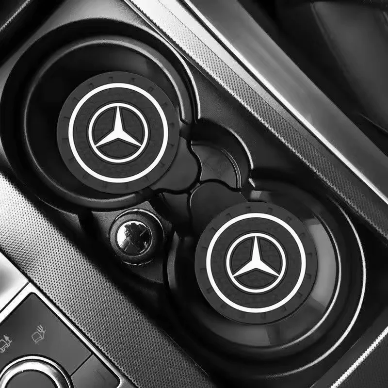 

Car Interior Water Cup Groove Sound Insulation Pad For Mercedes Benz AMG W203 W206 W220 W205 W211 W212 W201 W210 W108 GLC GLB ML