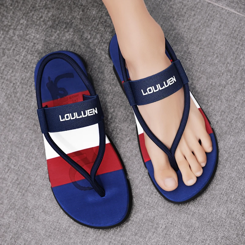 

Classic Solid Color Men Slides Simple Minimalist Style Waterproof Non Slip Rubber Sole Durable For Home Bathroom Beach Outdoor
