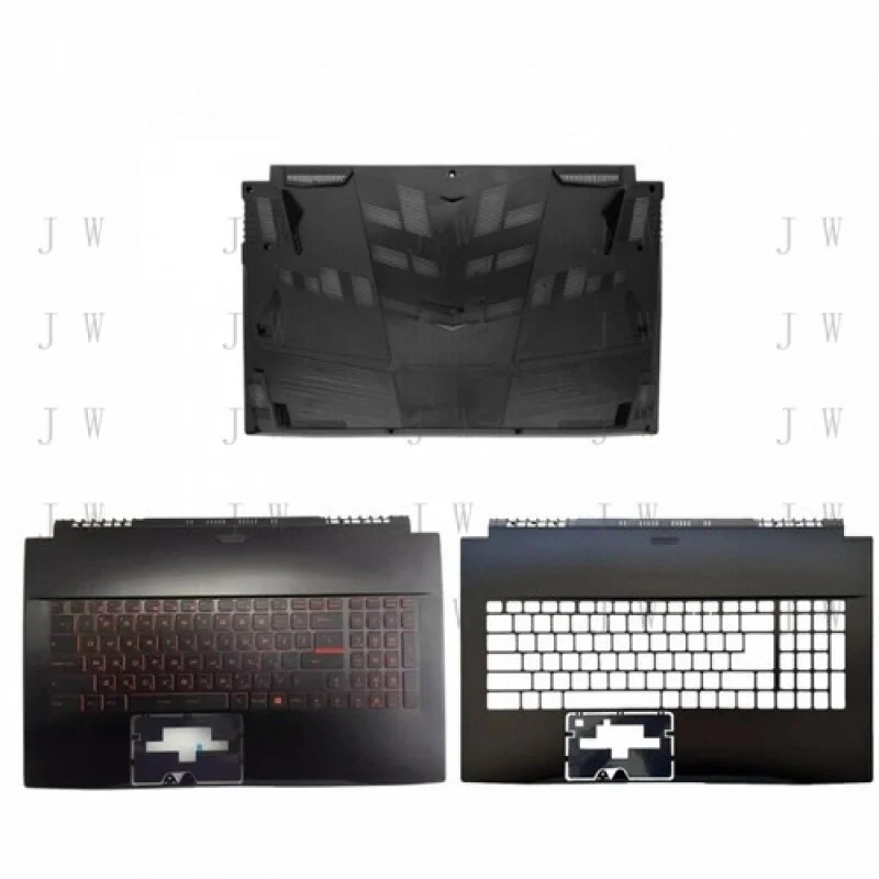 

DDZ For MSI Bravo 17 MS-17FK Laptop Upper Case Palmrest Cover /Bottom Base Cover