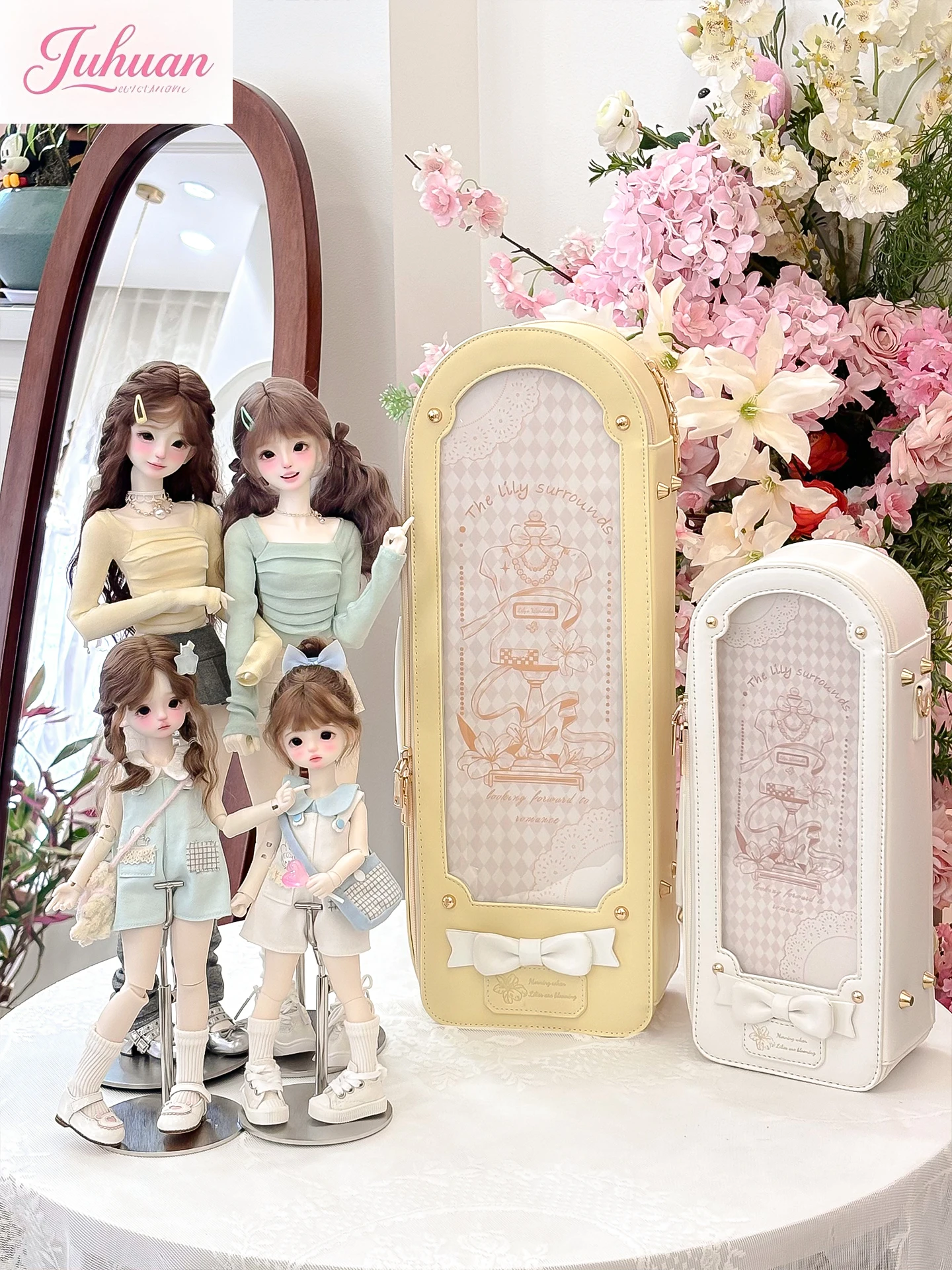 Original 4-point Bjd Baby Bag Out Bag Crossbody Shoulder Portable Large-capacity Two-dimensional Comic Exhibition Lolita Ltabags