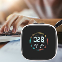 Air Quality Meter PM2.5 Tester Air Quality Tester PM2.5 Temperature Humidity LCD Display Air Quality Meter for Home Hotel