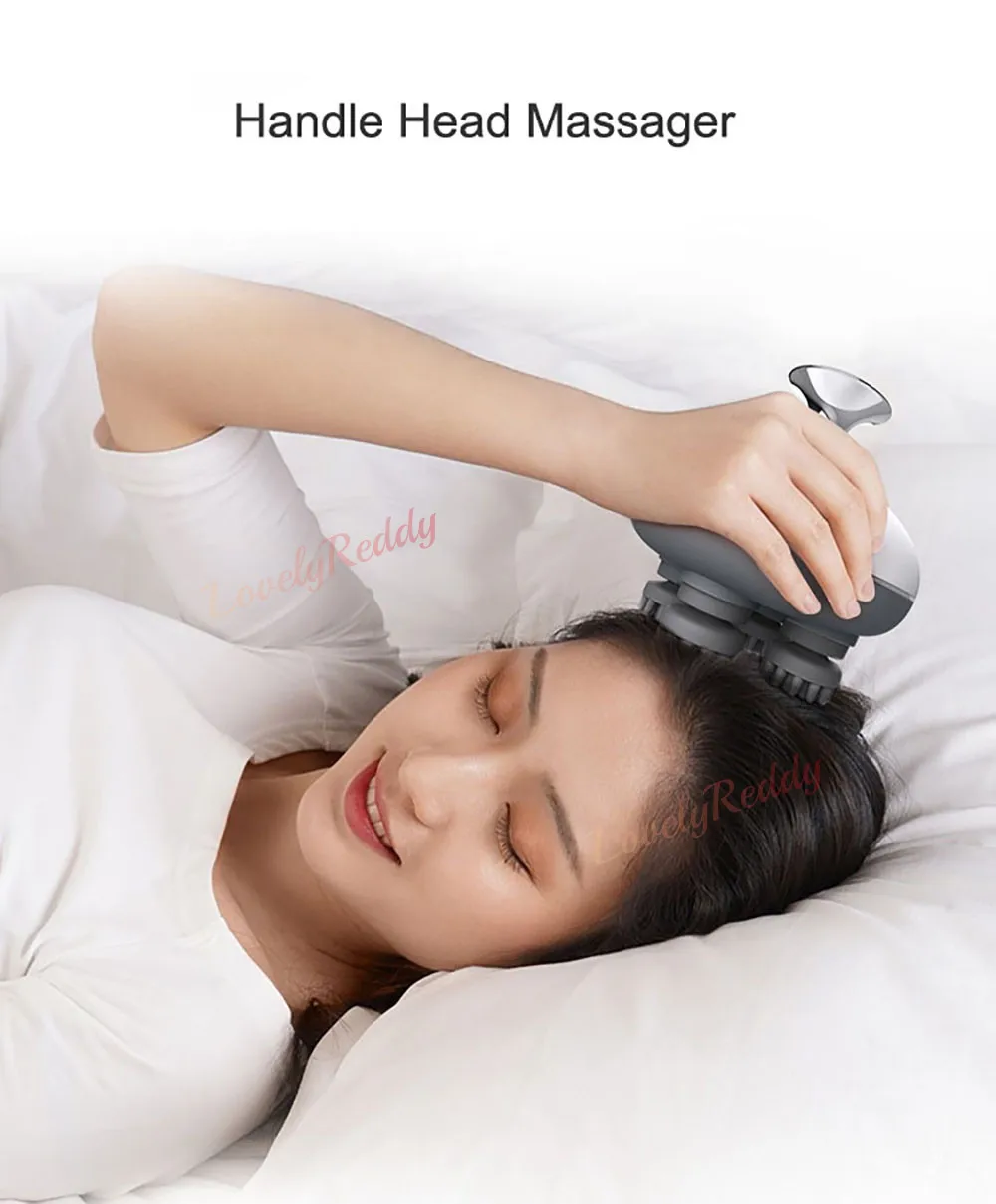 

3D Scalp Body Massager Electric Head Massage Health Care Relax Shoulder Neck Deep Tissue Scalp Kneading Vibrating Device