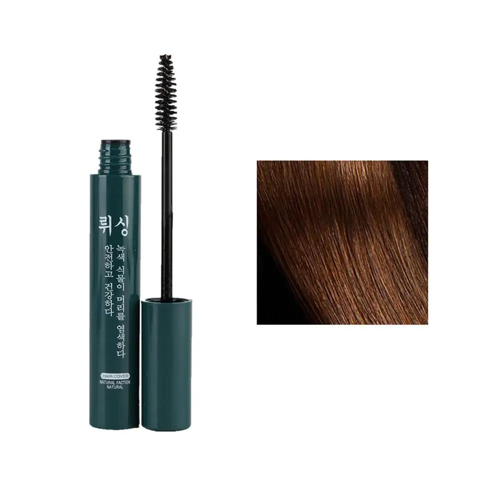 عصا صبغة شعر فورية ، صبغة شعر واحدة ، كريم رمادي ، شعر لاصق ، أبيض ، جذر ، تغطية مؤقتة ، غطاء ، T9w7