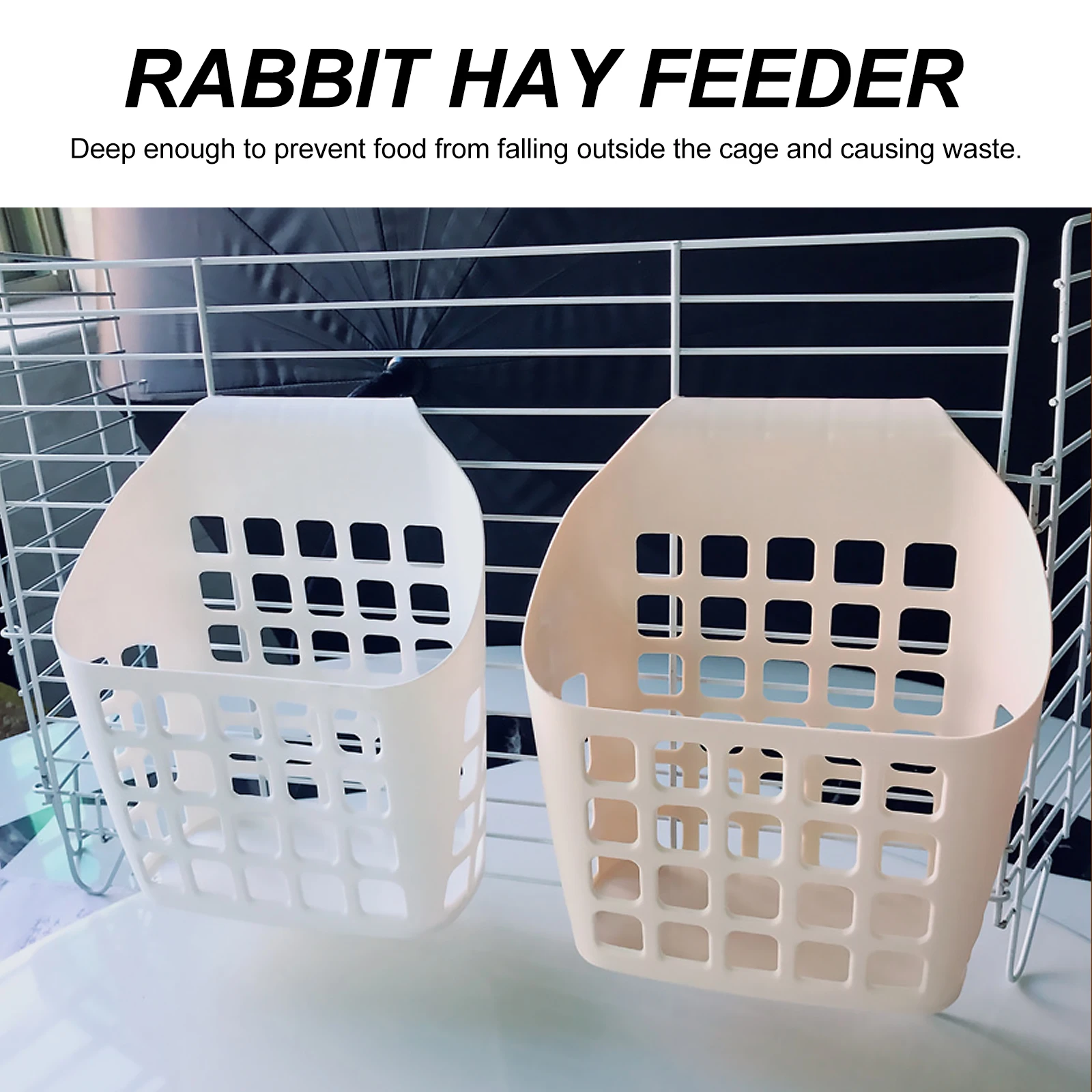 

Waste Prevention Rack Rabbit Hay Feeder Hanging Indoor High Quality Plastic Holder