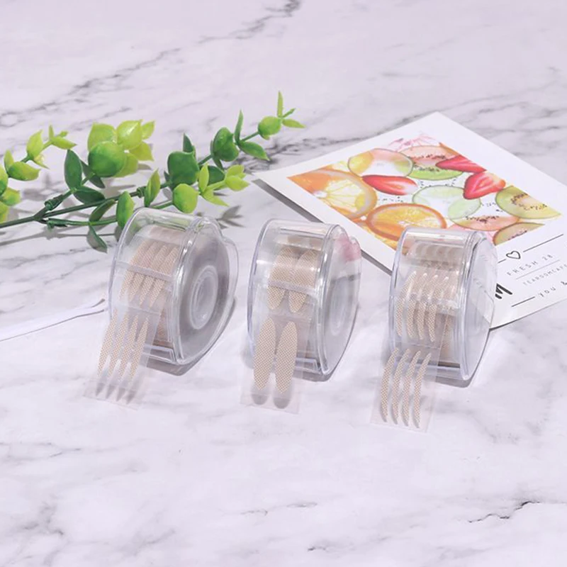 เทปติดเปลือกตาสองชั้นจำลองแบบมองไม่เห็นตาใหญ่ธรรมชาติมองไม่เห็นพับสองทบเทปติดตาสองชั้น peralatan Rias 1200ชิ้น