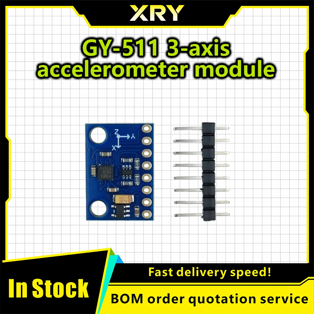 1PCS XRY GY-511 LSM303DLHC Module E-Compass 3 Axis Accelerometer + 3 Axis Magnetometer Module Sensor for Arduino