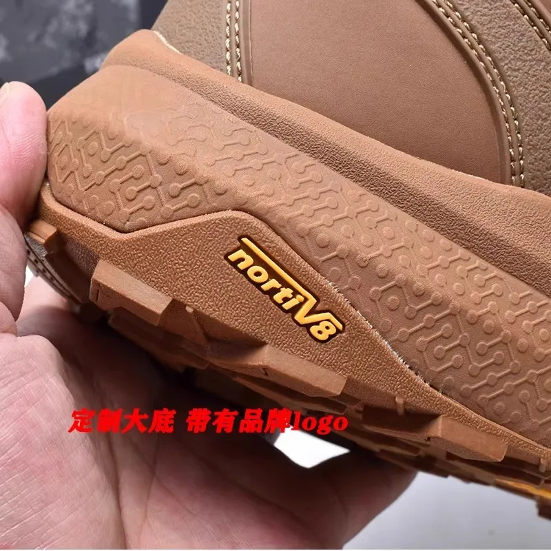 2025 New hot fashion casual simple sneakers, high-top mountaineering is thick bottom wear-resistant breathable