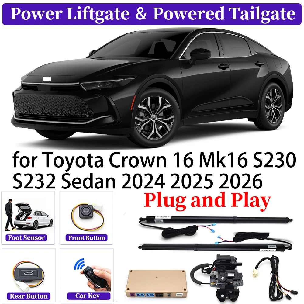 

for Toyota Crown 16 Mk16 S230 S232 Sedan 2024 2025 2026 OEM Car Automatic Power Liftgate Kit Smart Auto Electric Tailgate System