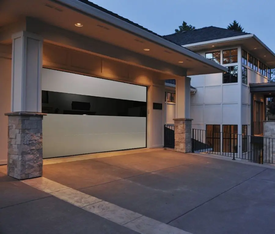 Modern Minimalist Design Aluminum Alloy Garage Door Suitable for Household Use High Quality Garage Door Outdoor Garage Door
