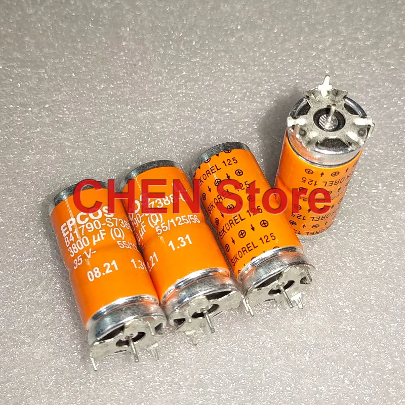 10PCS/lot original EPCOS B41790 35V 3800UF 18X40MM LL SIKOREL 125 axial electrolytic capacitor B41790S7388Q1 free shipping