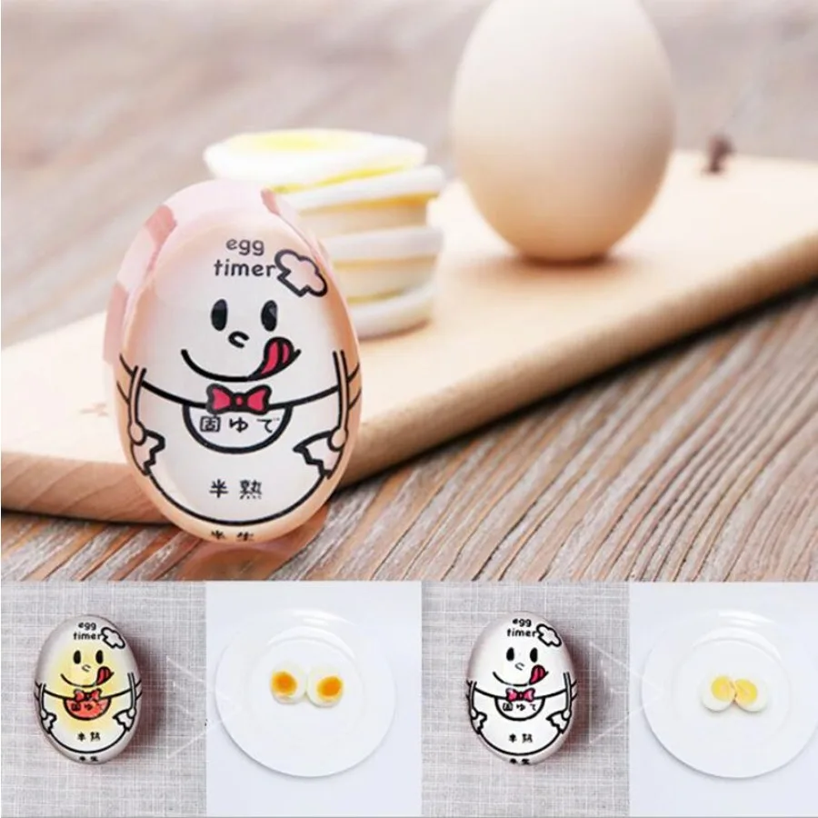 Il indicatore che cambia colore bollito morbido e sensibile al timer per uova portatile si dice quando le uova sono pronte per i compiti di studio della cucina Spo