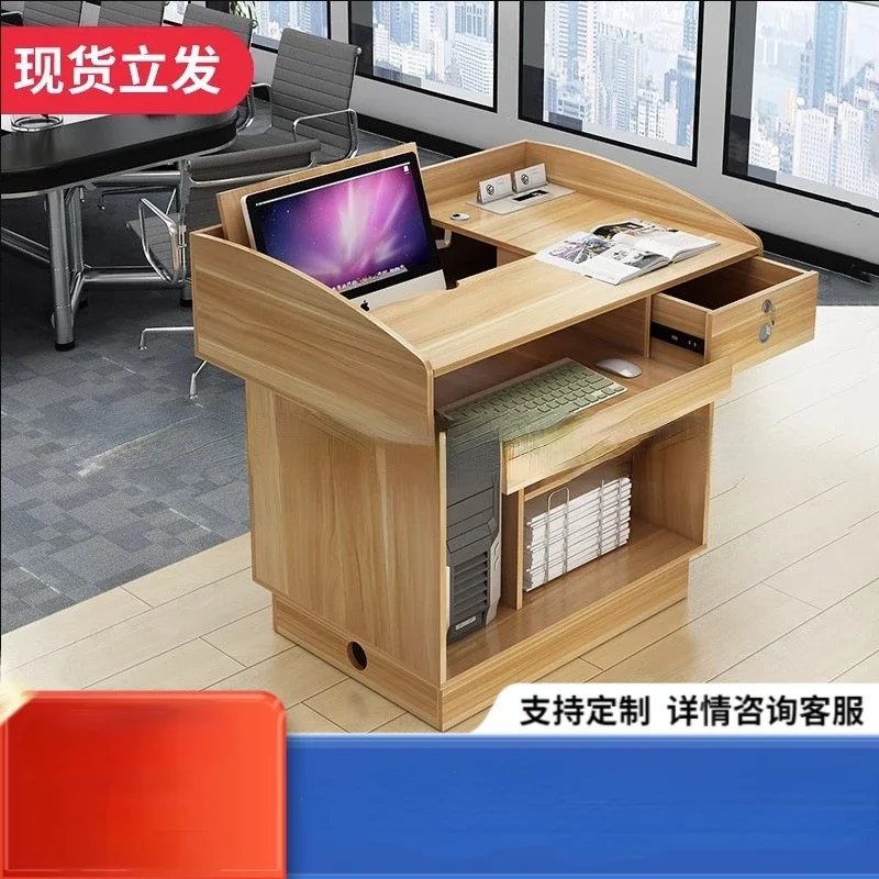 Multimedia podium conference room chair  classroom  wooden multifunctional table