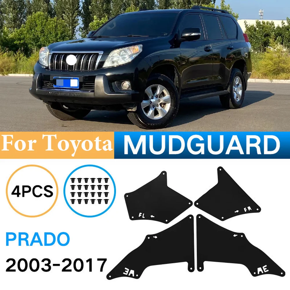 

Mudguard For Toyota Land Cruiser Prado 2003-2009 Car Front Rear Mud Flaps Fender Splash Guards Protector 4PCS