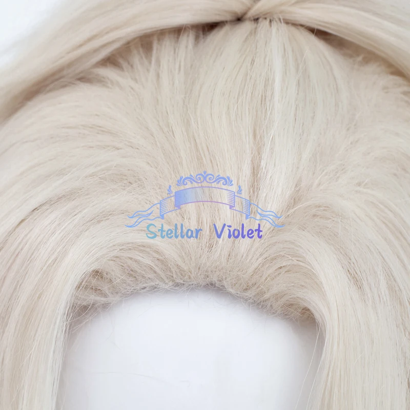 المرتزقة Naib Subedar شعر مستعار لعبة الهوية الخامس شعر مستعار تأثيري الاصطناعية الشعر المرتزقة تأثيري الباروكات 40 سنتيمتر البيج هالوين غطاء شعر مستعار مجاني