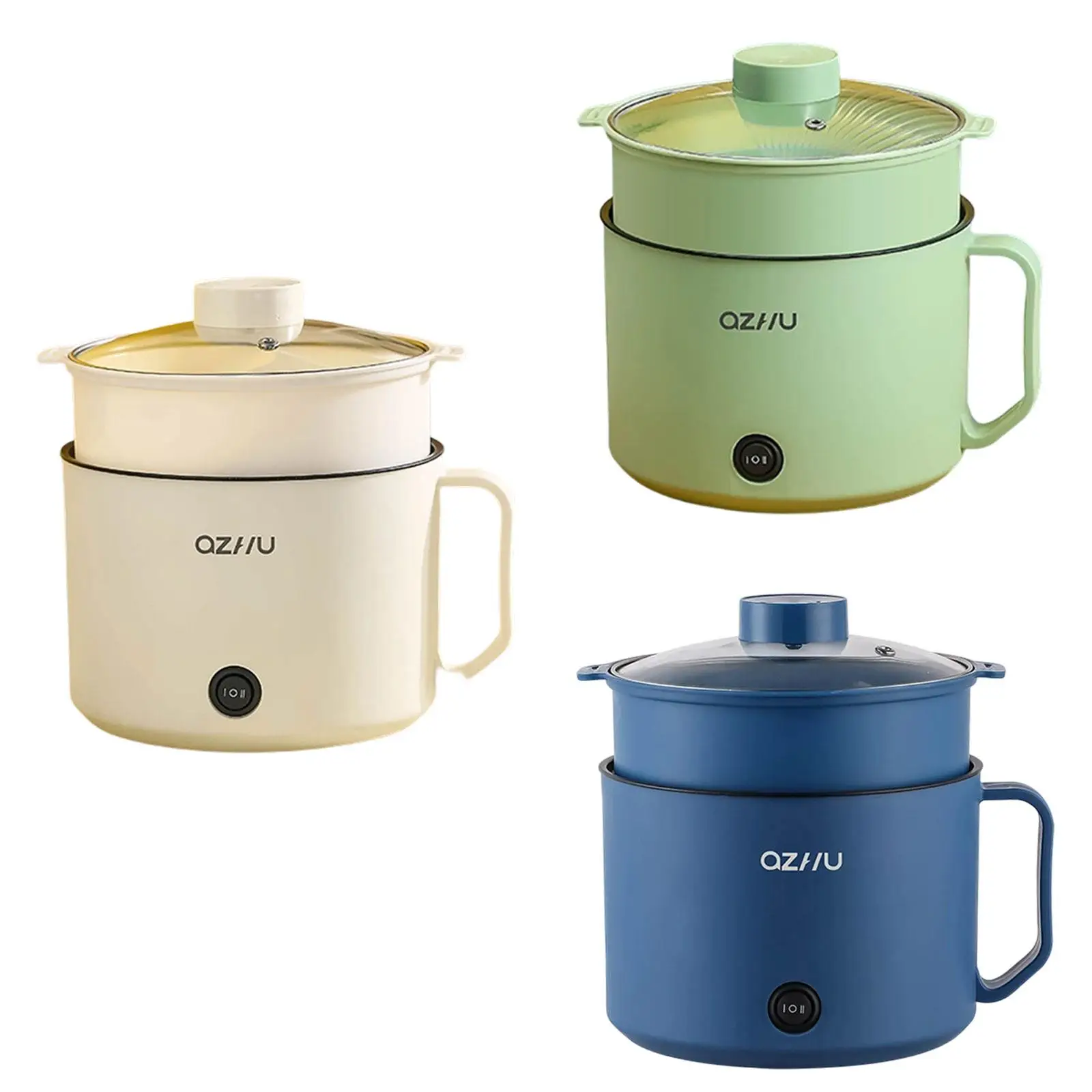 Электрическая кастрюля, легко чистящаяся кастрюля, 2 передачи, регулируемая, с защитой от высыхания для кипячения, супа Шабу Шабу, макарон, яиц, лапши