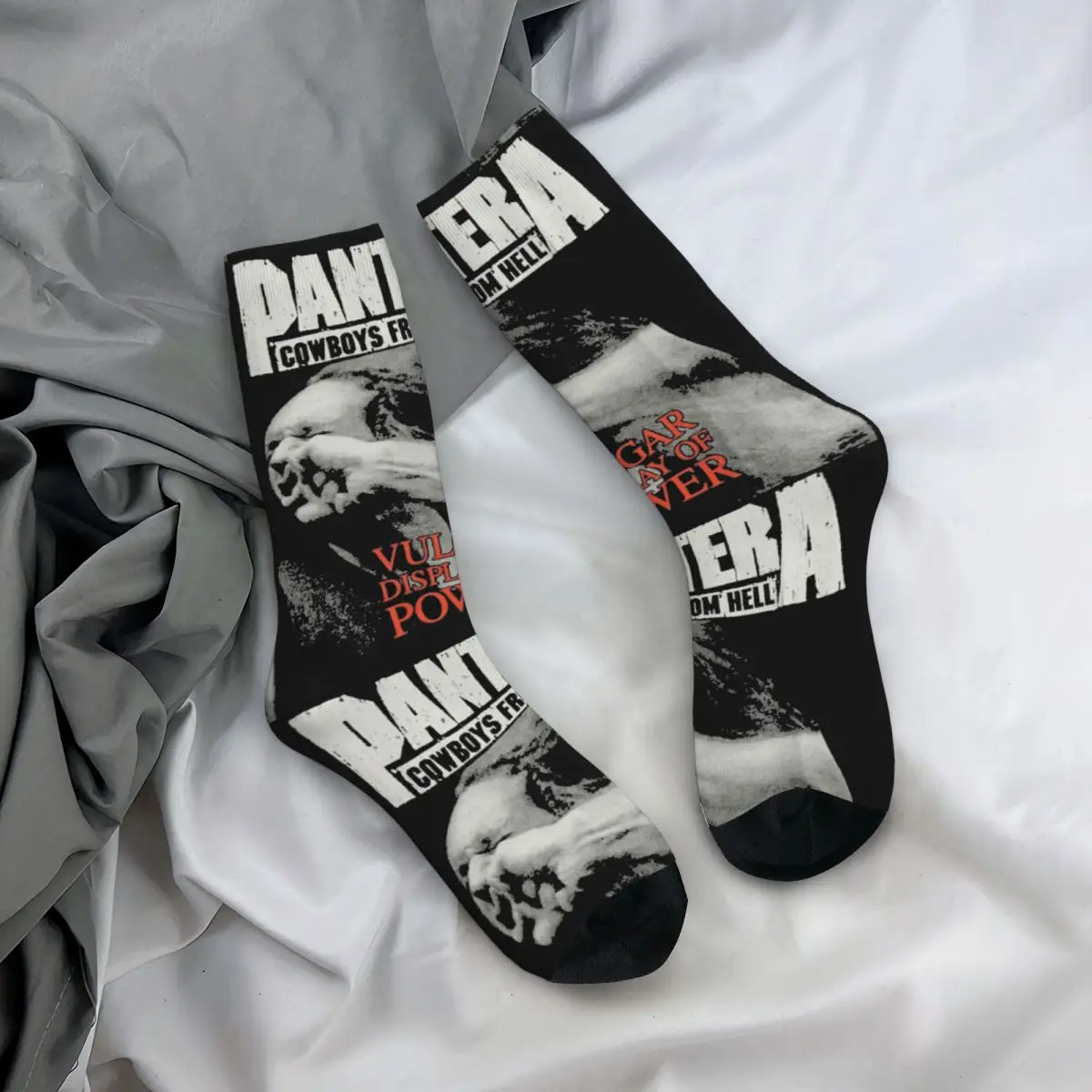 Couple Socks Metal Band Rock Music Pantera (4) Stockings Autumn Fashion High Quality Socks Pattern Cycling Anti Bacterial Socks