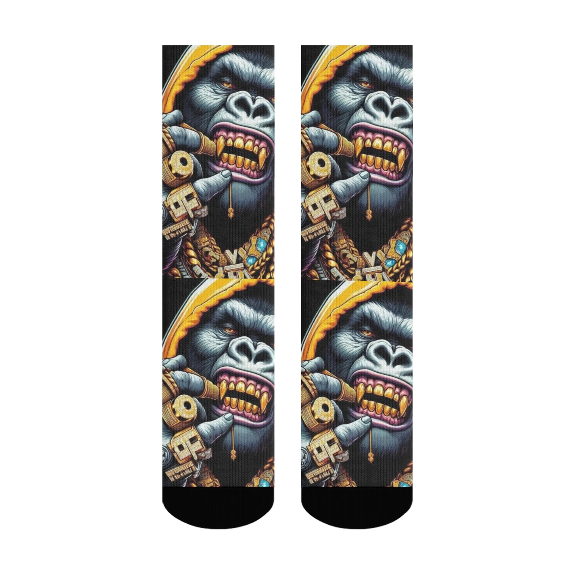 Calzini divertenti stile gorilla alla moda, comodi calzini da donna antiscivolo traspiranti, calzini da uomo sportivi casual hip-hop Harajuku regalo