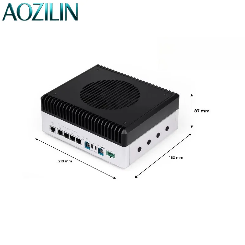 AOZILIN 64GB High Performance Embedded Industrial Computing Box Visual Expansion Controller Built-in 128GB SSD