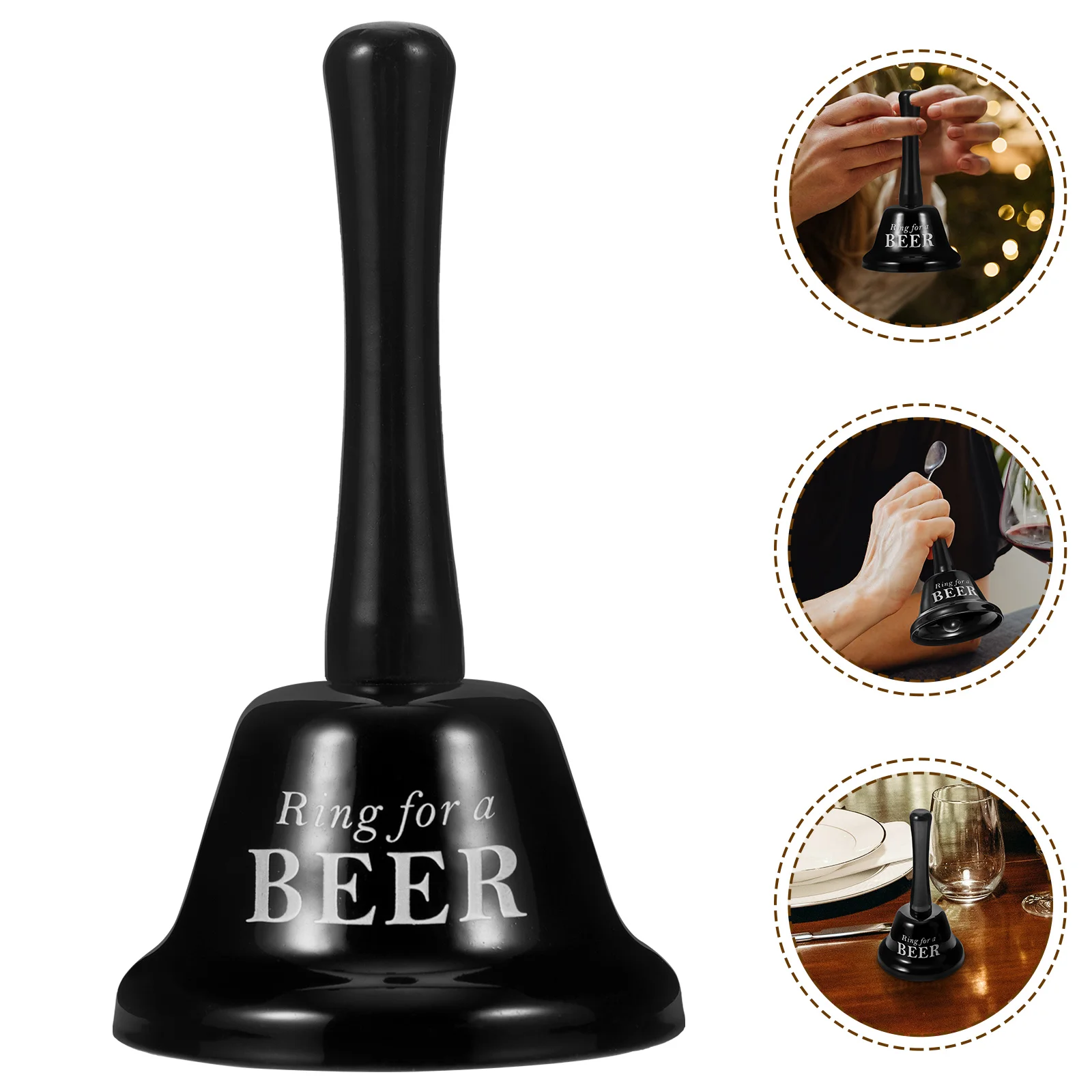 

Alphabet Hand Bell Bachelor Party Club Ringing Service Metal Decoration Bar Vintage Bells