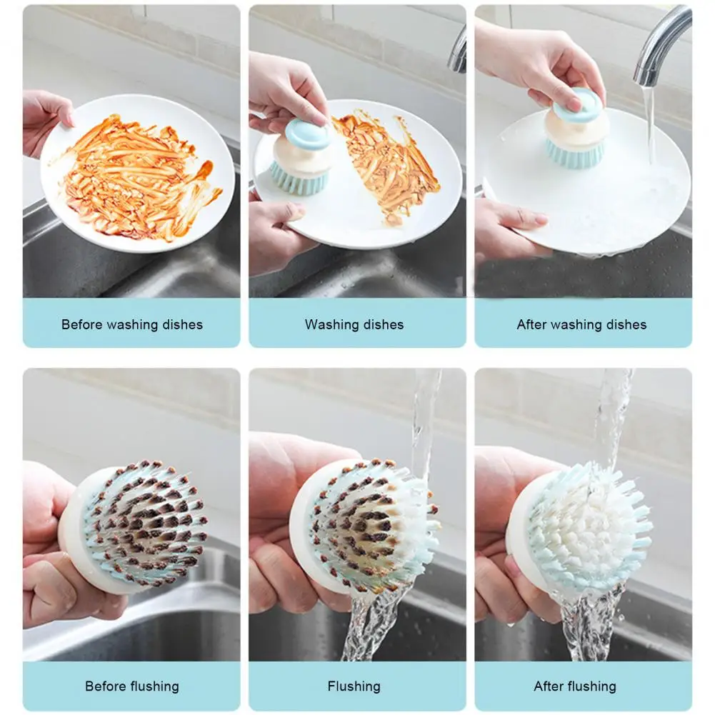Dish Brush Small Pot Brush Smooth Decontamination  Modern Tableware Dish Bowl Cleaning Scrubber