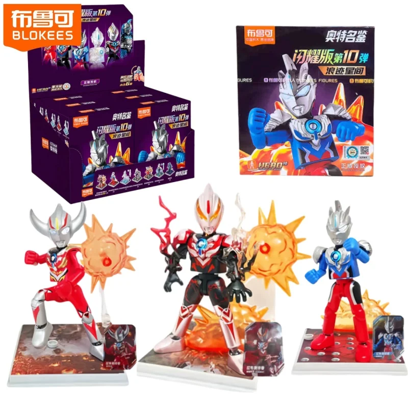 

In Stock Blokees Ultraman Shining Version 10 Ultraman Orb Thunder Breaster Spacium Zeperion Reibatos Assembled Movable Models