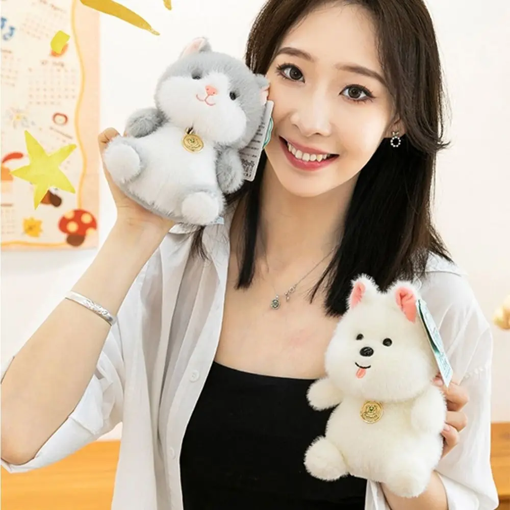 

Creative 17cm Desk Companion Cartoon Soothe Learning Companion Soft Animal Toy for Gift