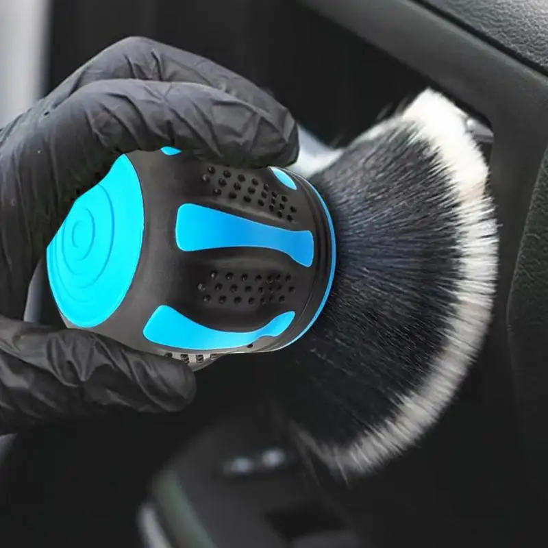 New·1PC Small Multi-Purpose Detailing Brush Soft Bristles For Dusting Scrubbing Interior Delicate Surfaces Car Cleaning Tool