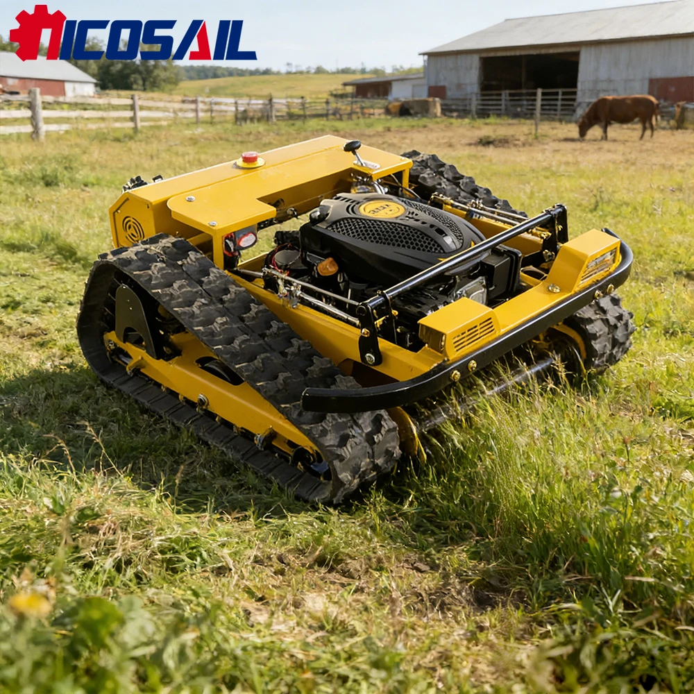

500mm small tracked remote control machine for garden weeding mini lawn mower for sale