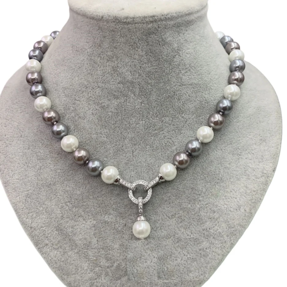 

NEW SOUTH SEA NATURAL CULTURED MULTICOLOR PEARL NECKLACE 17" + PENDANT 9-10MM