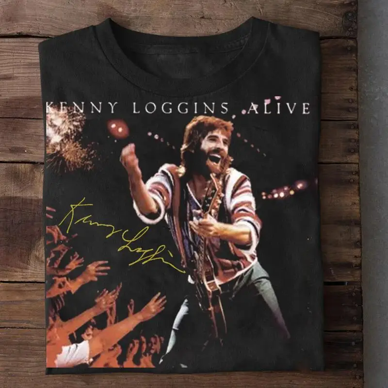 Rare Kenny Loggins Alive signé coton toutes tailles t-shirt Kh620