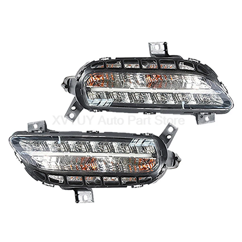

LED Daytime Running Lights For Porsche Panamera 2010-2022 Fog Lights Front Bumper Lamp Indicator Assembly Car Accessories 1 Pair