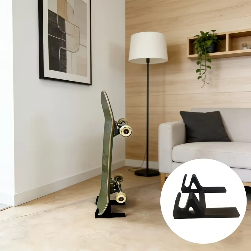 Suporte para skate, 1 peça, rack para snowboard, longboard, montagem na parede, hardware para snowboard, para entusiastas e colecionadores, família e amigos