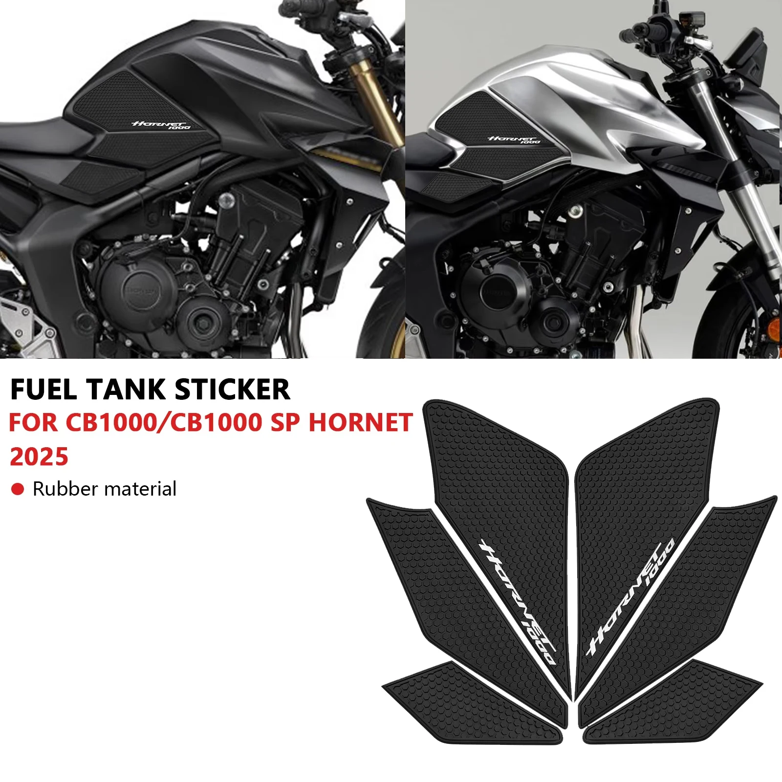 

For Motorcycle Tank Traction Pad Anti Slip Sticker Gas Knee Grip Protector CB1000 Hornet 2025 CB1000 SP Hornet 2025