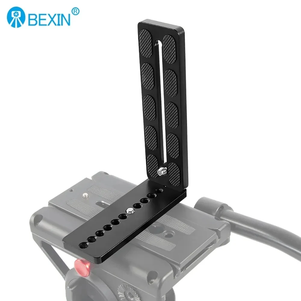 Bexin L130-35 placa de liberação rápida universal suporte em forma de l para câmera dslr canon nikon para dji ronin zhiyun estabilizador