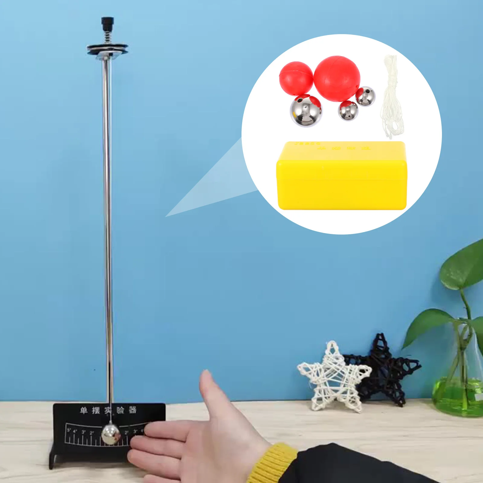 

1Set Single Pendulum Ball Group High Grade Material Physics Teaching Equipment Experiment Tool for Mechanics Principle Learning