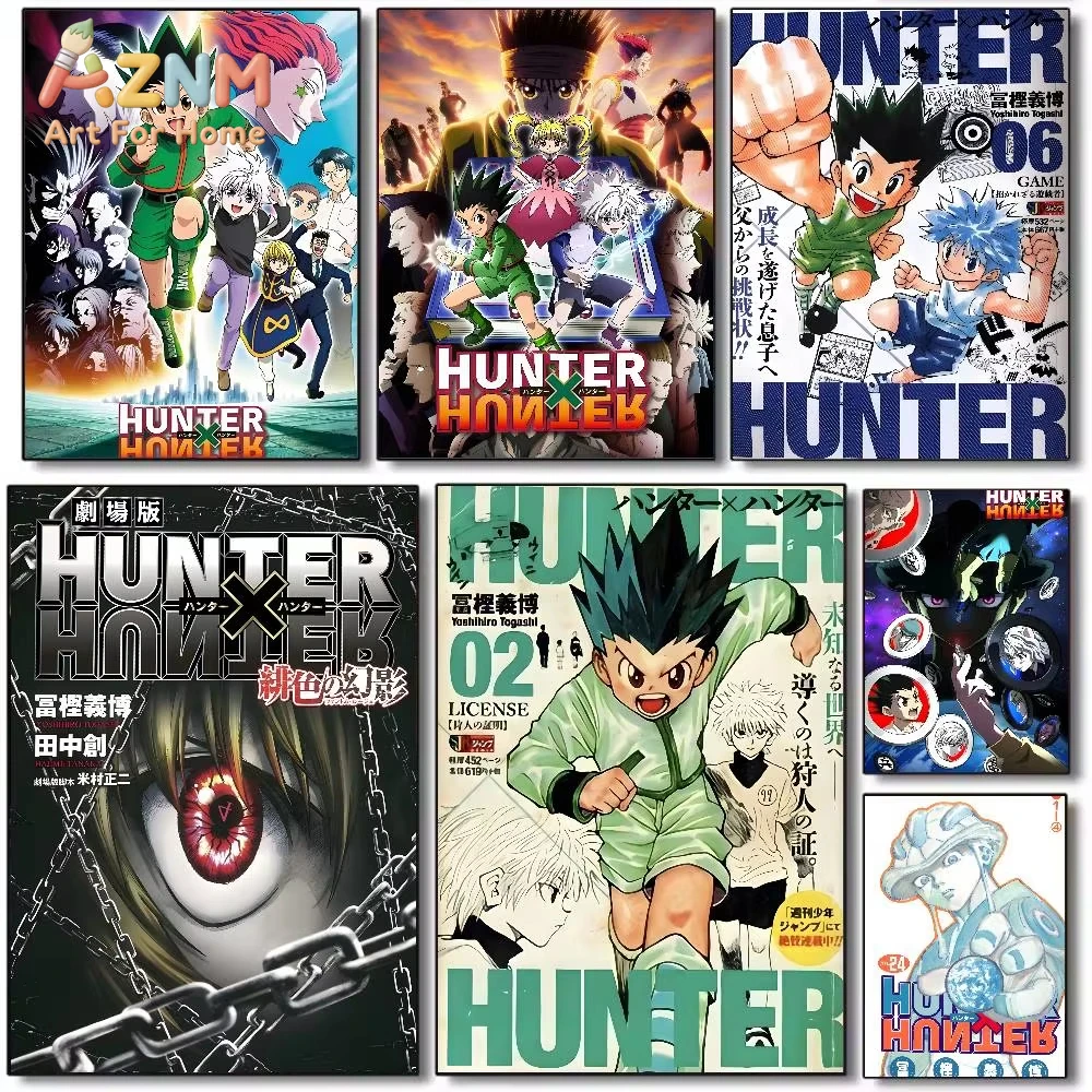 Póster de Anime japonés Hunter X Hunter, lienzo HD, papel de impresión estético avanzado, arte de pared para decoración del hogar y sala de estar, 1 ud.