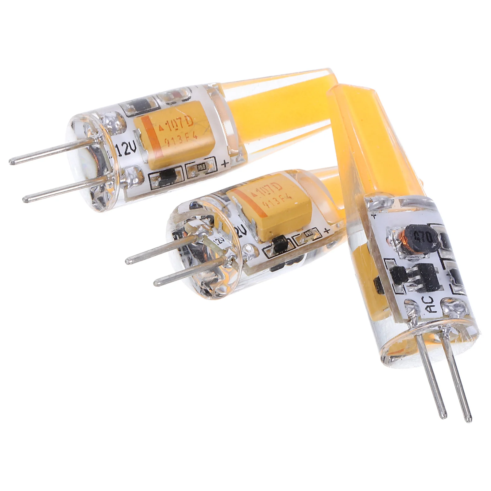 

3 pcs G4 Led Bulbs 2W Cob Chip Replacement For Halogen Lamp Warm White Light Bulb Landscape Cabinet Kitchen Hood Lighting