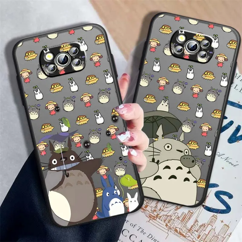 

Cute S-Studio Ghiblis Anime Phone Case For Xiaomi Poco X6 X5 X4 X3 M6 M5s M5 M4 M3 F6 F5 F4 F3 Pro 5G Frosted Translucent