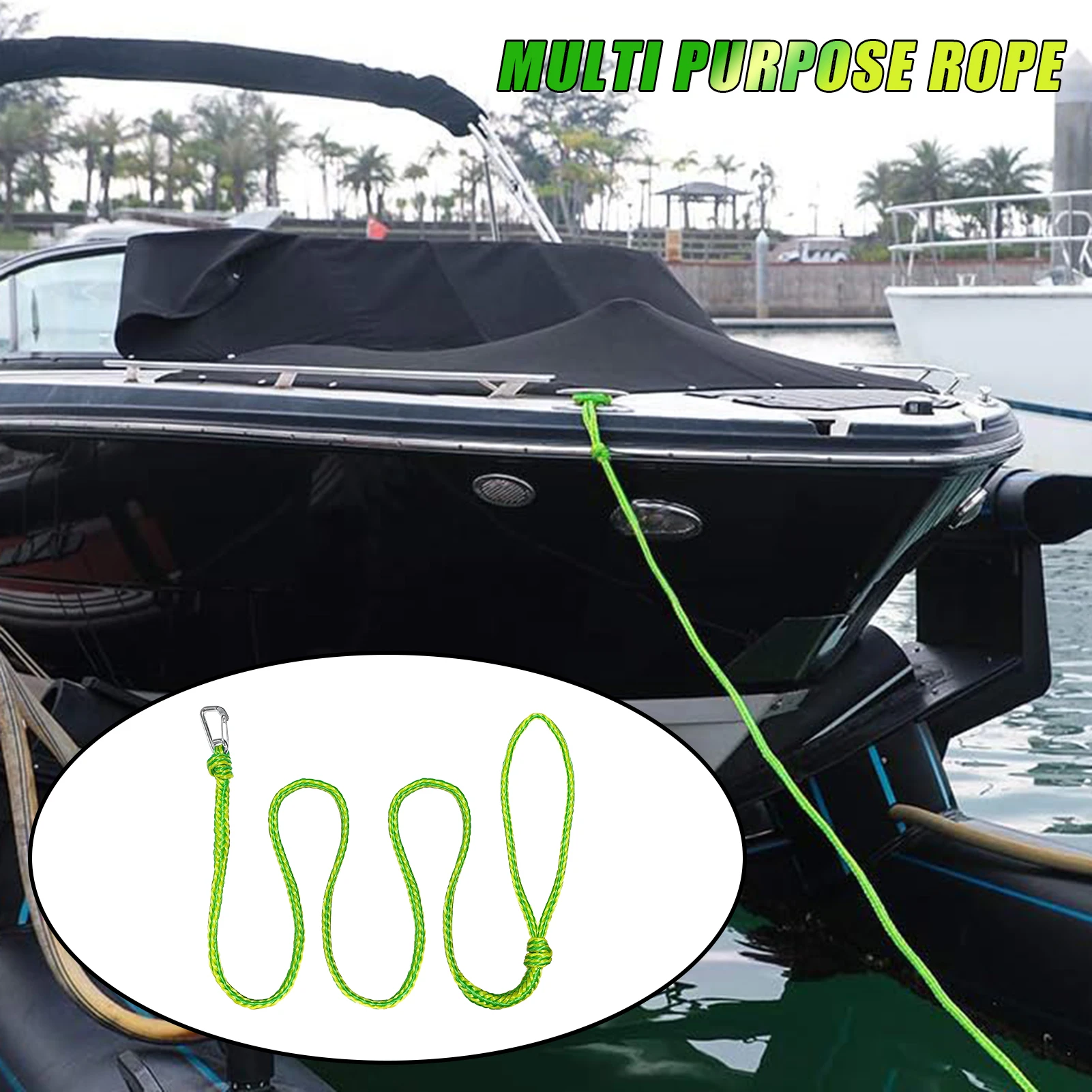 

7ft/12ft Kayak Straps Durable Thick Nylon Rope For Ship Yacht RV Outdoor Kayak Anti Loss Strap Practical Water Sports Accessory