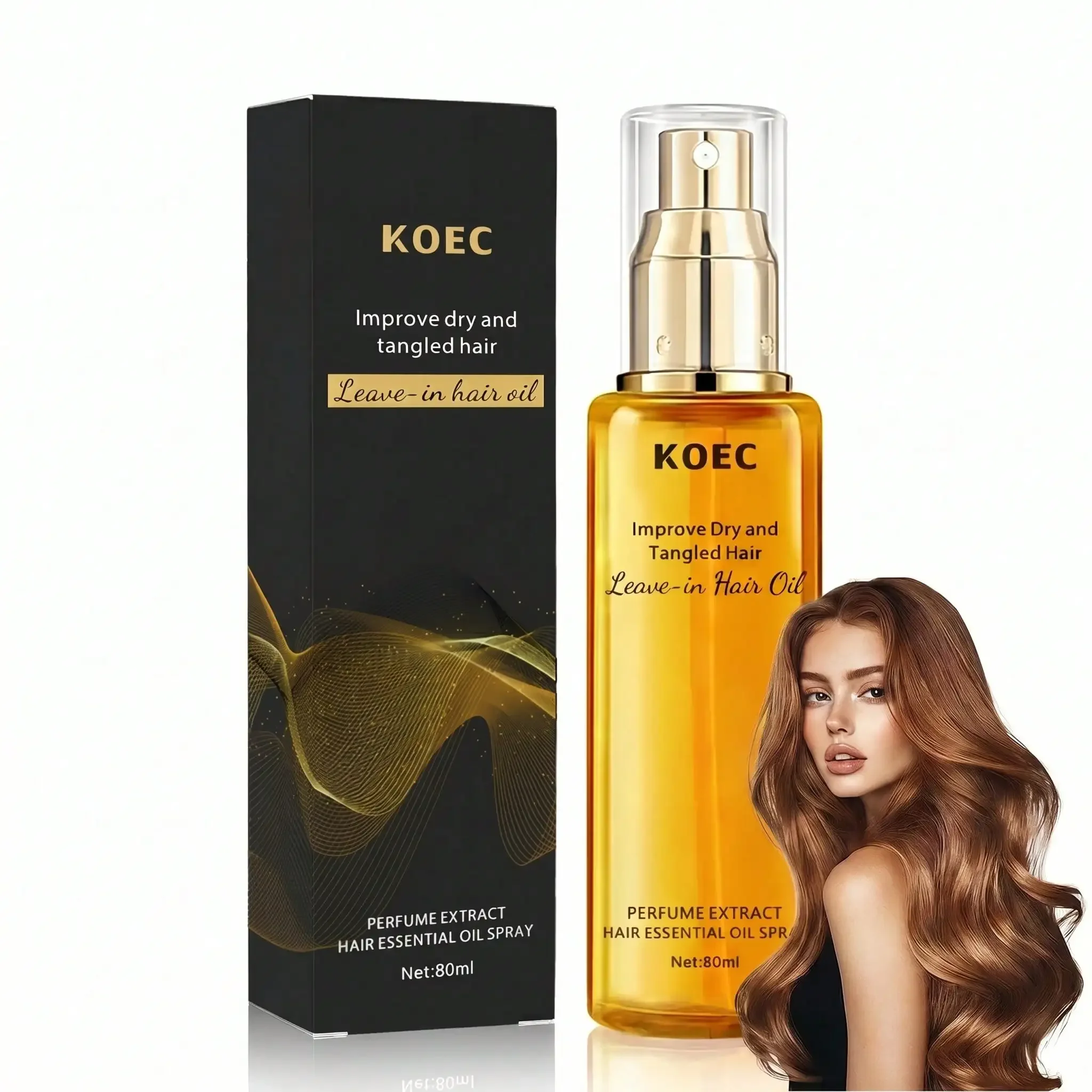 Hair Oil Spray, Leave-In Hair Conditioning Oil With Jojoba Oil And Shea Butter -Clear Hair Oil Spray, Deeply Moisturizes Dry And Curly Hair, Effortlessly Detangles Strands And Aids Hairstyling, Suitable For Both Women And Men, Perfect Gift Choice